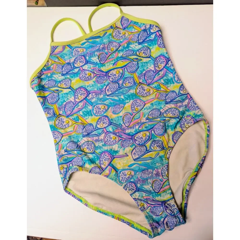 Colorful Assortment Swimsuits Swimwear GIRLS SIZE 10/12L Lot of 3 OP So Justice